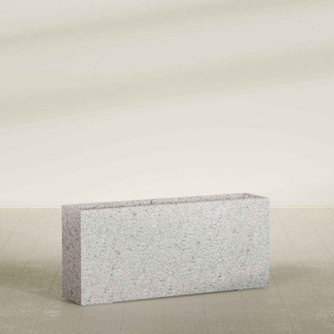 ProTone Fiberglass Premium Finish Extra Large Rectangle Planter - 72 in x 16 in x 32 in - StoneLight - Pearlstone - StoneLight - Pearlstone,72 in x 16 in x 32 in