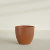 Wannsee Large Round Fiberglass Planter - 44 in x 44 in x 39 in - Matte Terracotta - Matte Terracotta,44 in x 44 in x 39 in