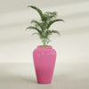 Bara Jar Large Round Fiberglass Planter - 24 in x 24 in x 37 in - Gloss Pink Violet - Gloss Pink Violet,24 in x 24 in x 37 in
