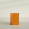 Darwin Large Tall Rectangle Fiberglass Planter - 24 in x 24 in x 42 in - Gloss Tangerine - Gloss Tangerine,24 in x 24 in x 42 in
