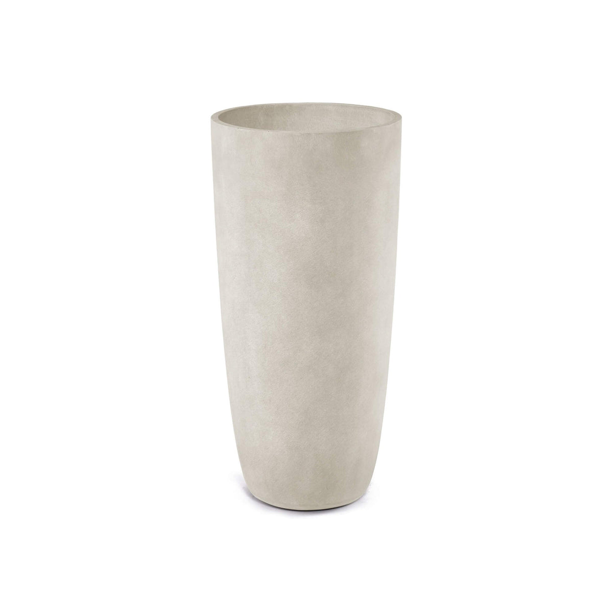 Lofto Tall Planter – Sand Stone Finish – Fiberglass Indoor/Outdoor and Weather-Resistant Large Planter (14.5" D x 30.5" H Exterior, 13.4" D x 30.3" H Interior) - Sand Stone,14.6 in diam. x 30.5 in
