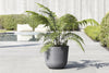 Oslo Medium Round Planter - 21.5 in x 21.5 in x 19 in - Grey - Grey,21.5 in x 21.5 in x 19 in,Planter Only