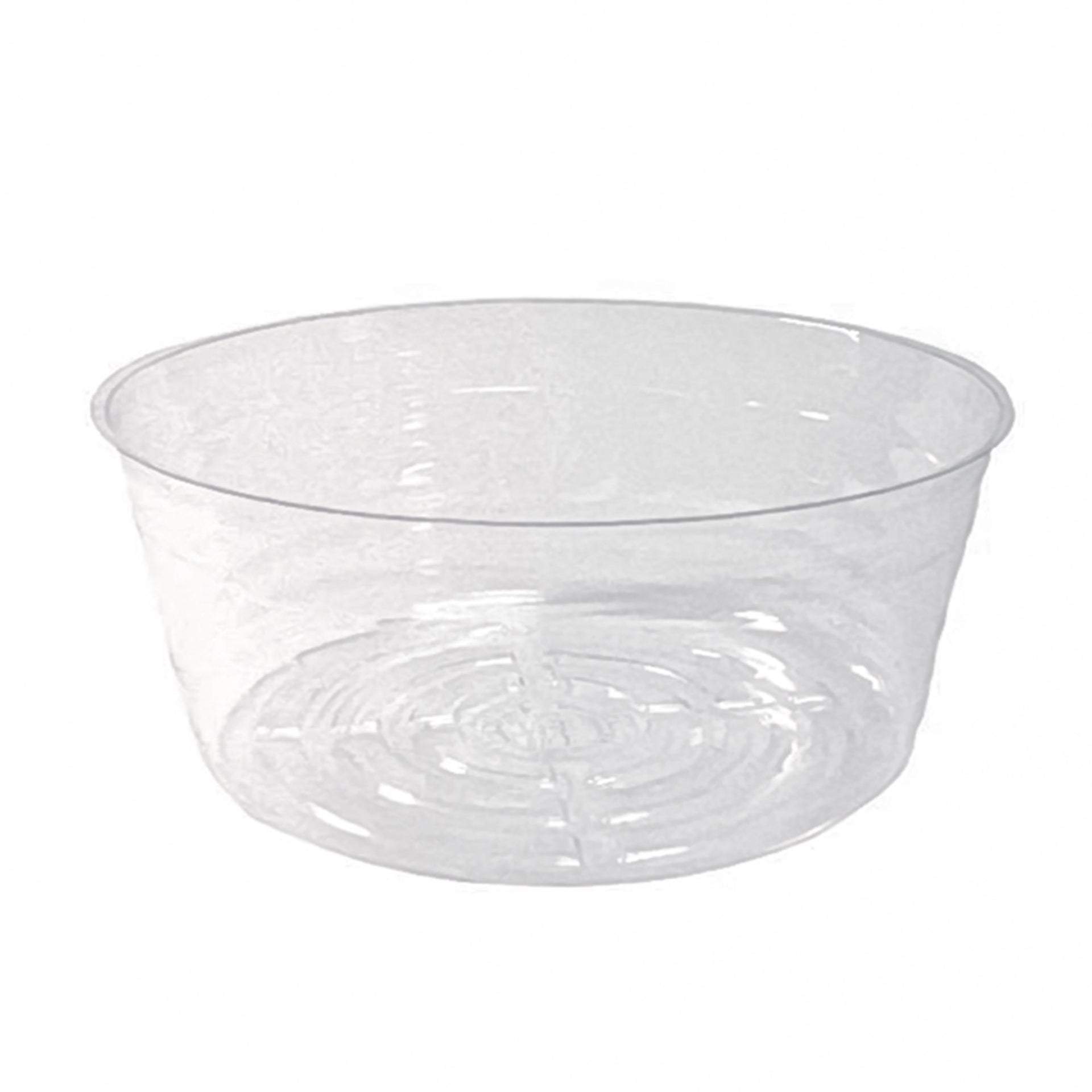 Deep Clear Vinyl Plant Saucers - 8in - Pack of 25 - Clear,Pack of 25