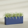 Hollywood Extra Large Narrow Rectangle Fiberglass Planter - 60 in x 12 in x 24 in - Matte Cobalt Blue - Matte Cobalt Blue,60 in x 12 in x 24 in