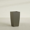 Toulan Large Tall Tapered Square Fiberglass Planter - 18 in x 18 in x 36 in - Matte Bronze - Matte Bronze,18 in x 18 in x 36 in