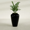 Bara Jar Large Round Fiberglass Planter - 20 in x 20 in x 31 in - Gloss Black - Gloss Black,20 in x 20 in x 32 in