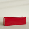 Granada Extra Large Long Rectangle Fiberglass Planter - 72 in x 24 in x 24 in - Gloss Red - Gloss Red,72 in x 24 in x 24 in