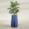 Saigon Extra Large Tapered Round Planter - 19 in x 24 in x 42 in - Matte Cobalt Blue - Matte Cobalt Blue,19.2 in x 24.2 in x 42 in