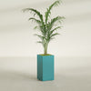 Potsdam Large Tall Rectangle Fiberglass Planter - 16 in x 16 in x 32 in - Satin Sea Foam - Satin Sea Foam,16 in x 16 in x 32 in