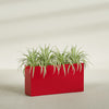 Hollywood Extra Large Narrow Rectangle Fiberglass Planter - 48 in x 12 in x 24 in - Gloss Red - Gloss Red,48 in x 12 in x 24 in