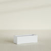 Cuba Large Long Rectangle Fiberglass Planter - 36 in x 14 in x 12 in - Gloss White - Gloss White,36 in x 14 in x 12 in