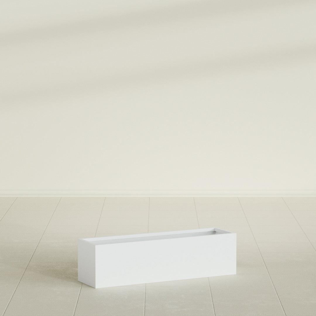 Monaco Rectangle - 26in x 7in x 7 - Matte White - Matte White,26 in x 7 in x 7 in