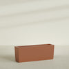 Panama Extra Large Long Rectangle Fiberglass Planter - 48 in x 12 in x 18 in - Matte Terracotta - Matte Terracotta,48 in x 12 in x 18 in