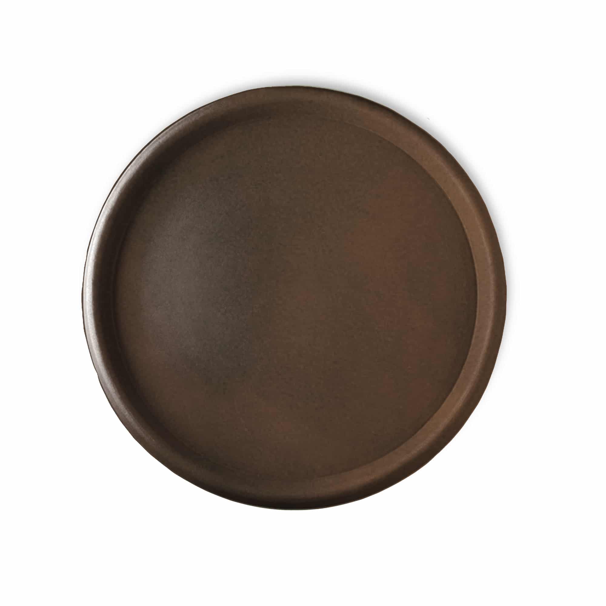 Round Saucer - 22in - Rust - Rust,22in