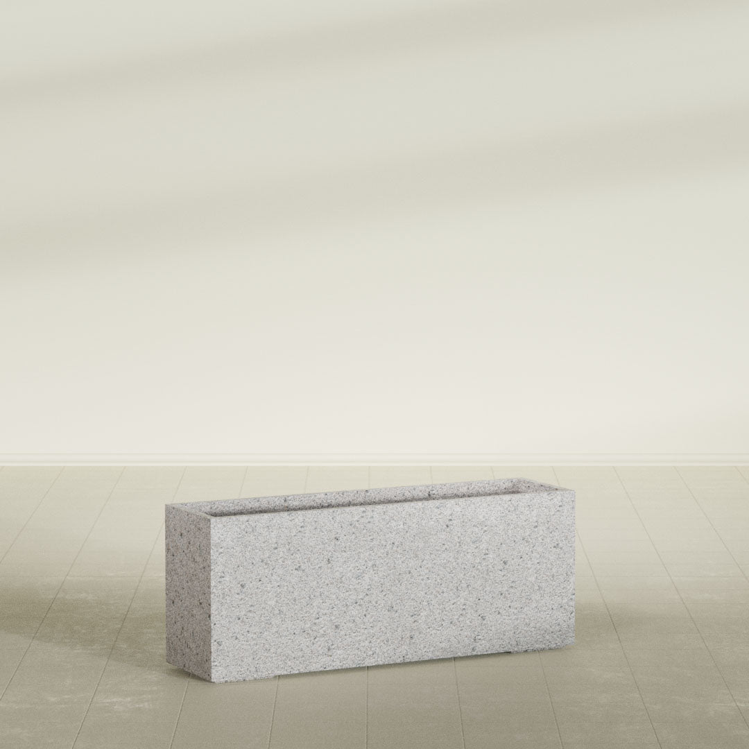 ProTone Fiberglass Premium Finish Extra Large Rectangle Planter - 60 in x 16 in x 24 in - StoneLight - Pearlstone - StoneLight - Pearlstone,60 in x 16 in x 24 in