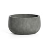 Mondo Low – 9.5" diam. x 5"H - Grey Stone,9.5 in x 9.5 in x 5 in