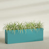 Hollywood Extra Large Narrow Rectangle Fiberglass Planter - 72 in x 12 in x 24 in - Satin Sea Foam - Satin Sea Foam,72 in x 12 in x 24 in