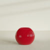 Globe Large Sphere Fiberglass Planter - 30 in x 30 in x 24 in - Gloss Red - Gloss Red,30 in x 30 in x 24 in