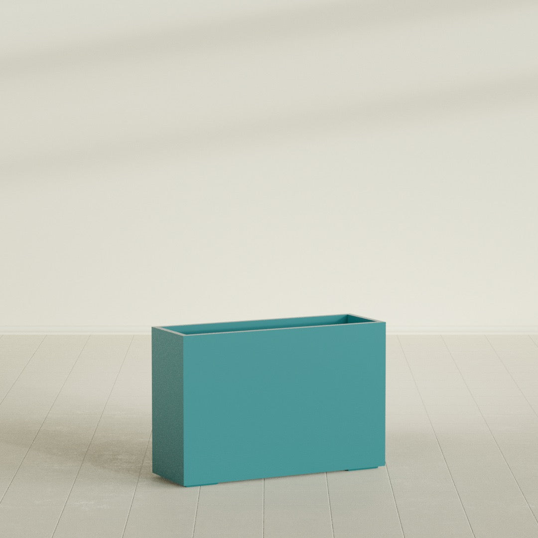 Potsdam Extra Large Long Rectangle Fiberglass Planter - 48 in x 16 in x 32 in - Satin Sea Foam - Satin Sea Foam,48 in x 16 in x 32 in