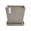 Rotterdam Small Square Planter - 19.75 in x 19.75 in x 17.25 in - Taupe - Taupe,19.75 in x 19.75 in x 17.25 in,Planter Only