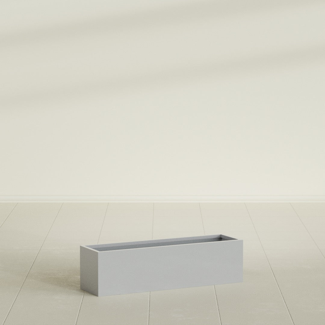 Monaco Rectangle - 26in x 7in x 7 - Metallic Silver - Metallic Silver,26 in x 7 in x 7 in
