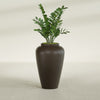Bara Jar Large Round Fiberglass Planter - 20 in x 20 in x 31 in - Matte Brown - Matte Brown,20 in x 20 in x 32 in