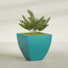 Lima Large Tapered Square Fiberglass Planter - 30 in x 30 in x 30 in - Satin Sea Foam - Satin Sea Foam,30 in x 30 in x 30 in