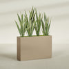 Delray Extra Large Long Rectangle Fiberglass Planter - 48 in x 12 in x 32 in - Metallic Gold - Metallic Gold,48 in x 12 in x 32 in