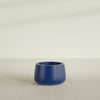 Short Hayden Small Round Fiberglass Planter - 12 in x 12 in x 7 in - Matte Cobalt Blue - Matte Cobalt Blue,12 in x 12 in x 7 in