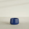 Short Hayden Small Round Fiberglass Planter - 12 in x 12 in x 7 in - Matte Cobalt Blue - Matte Cobalt Blue,12 in x 12 in x 7 in
