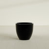 Wannsee Large Round Fiberglass Planter - 33 in x 33 in x 29 in - Gloss Black - Gloss Black,33 in x 33 in x 29 in