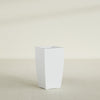 Toulan Large Tall Tapered Square Fiberglass Planter - 16 in x 16 in x 30 in - Gloss White - Gloss White,16 in x 16 in x 30 in