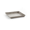 Small Square Saucer - 14 in x 14 in x 1.5 in - Taupe - Taupe,14 in x 14 in x 1.5 in