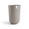 Oslo Medium Round Planter - 13.8 in x 13.8 in x 20.3 in - Taupe - Taupe,13.75 in x 13.75 in x 20.25 in,Planter Only