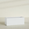 Granada Extra Large Long Rectangle Fiberglass Planter - 60 in x 24 in x 24 in - Gloss White - Gloss White,60 in x 24 in x 24 in