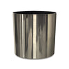 Small Round Metallic Plastic Planter - 16 in x 16 in x 16 in - Stainless Steel - Stainless Steel,16 in x 16 in x 16 in - Stainless Steel,16 in x 16 in x 16 in