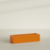 Cuba Large Long Rectangle Fiberglass Planter - 48 in x 14 in x 12 in - Gloss Tangerine - Gloss Tangerine,48 in x 14 in x 12 in