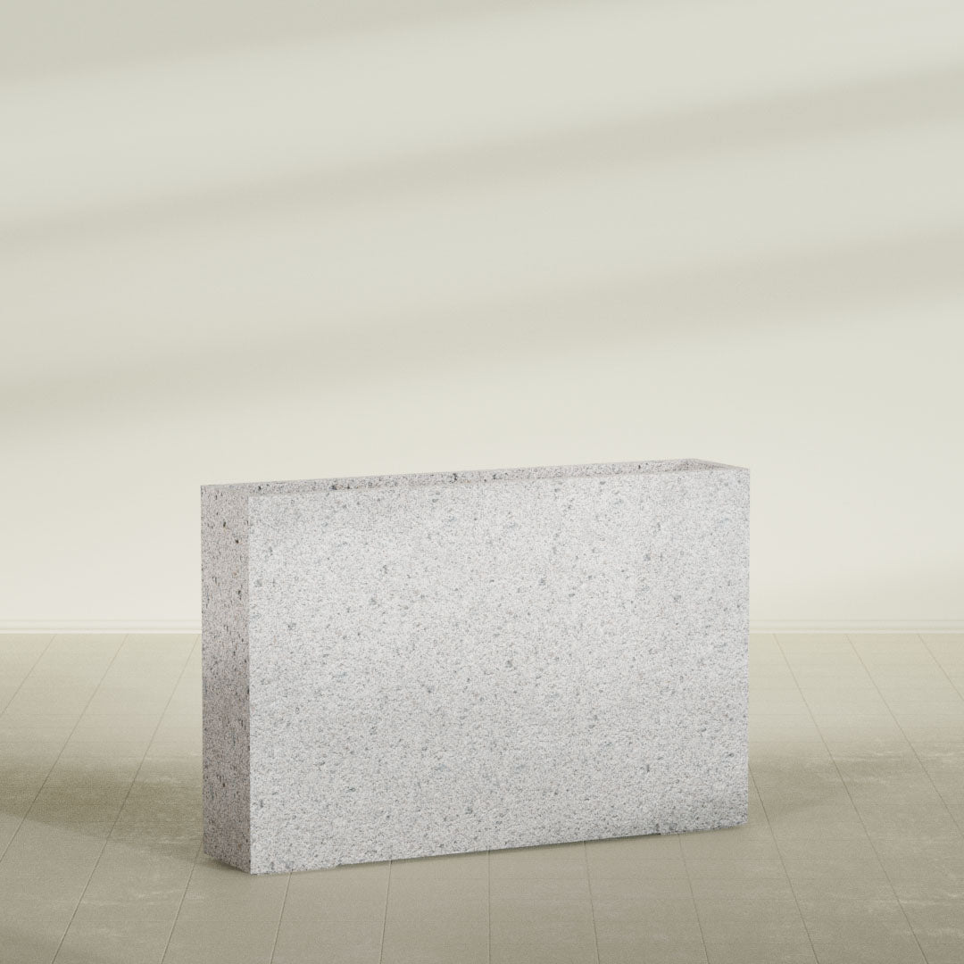 ProTone Fiberglass Premium Finish Extra Large Rectangle Planter - 48 in x 10 in x 32 in - StoneLight - Pearlstone - StoneLight - Pearlstone,48 in x 10 in x 32 in