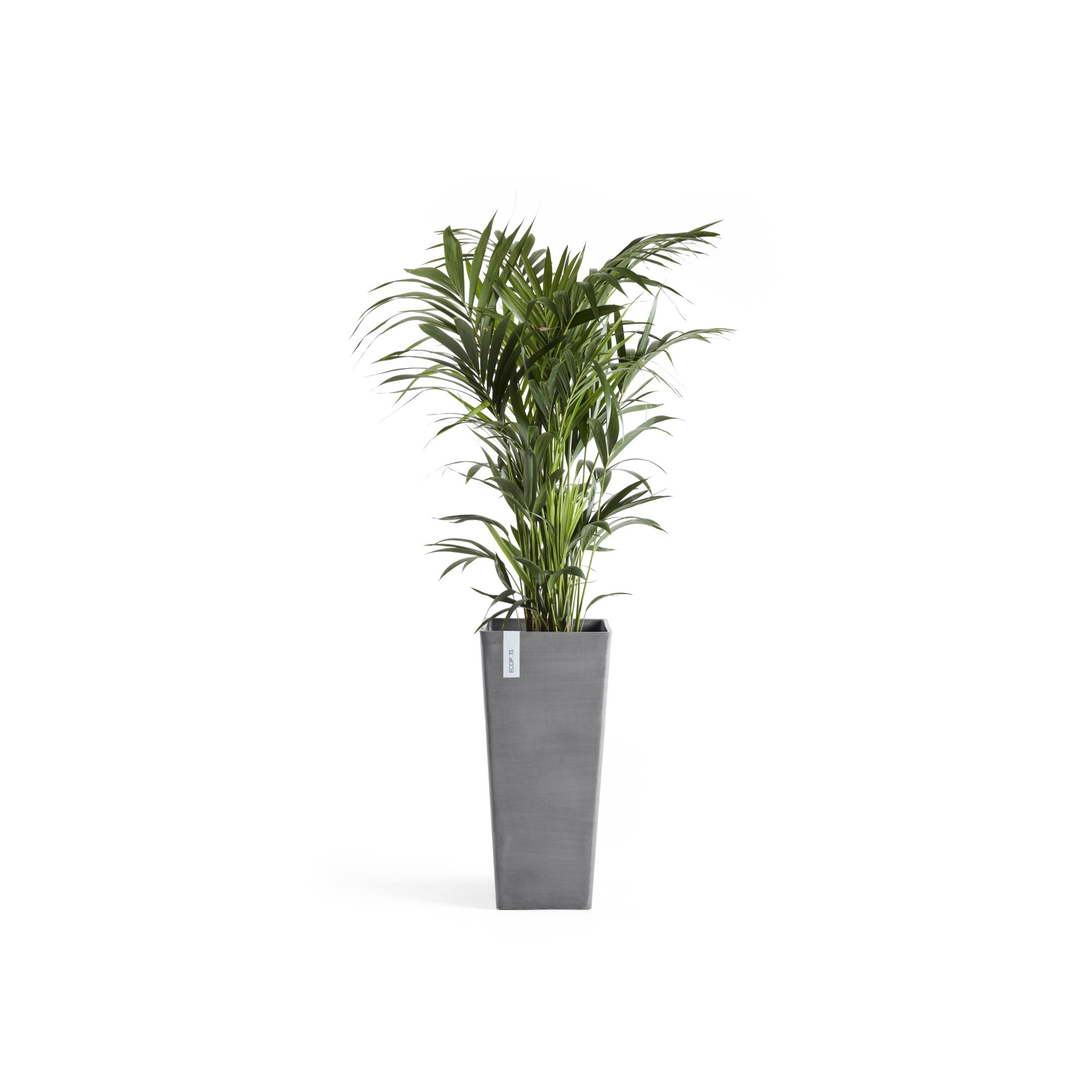 Rotterdam Medium Tall Square Planter - 12.6 in x 12.6 in x 27.5 in - Grey - Grey,12.5 in x 12.5 in x 27.5 in,Planter Only