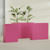 Amesbury Large Narrow Rectangle Fiberglass Planter - 24 in x 10 in x 32 in - Gloss Pink Violet - Gloss Pink Violet,24 in x 10 in x 32 in