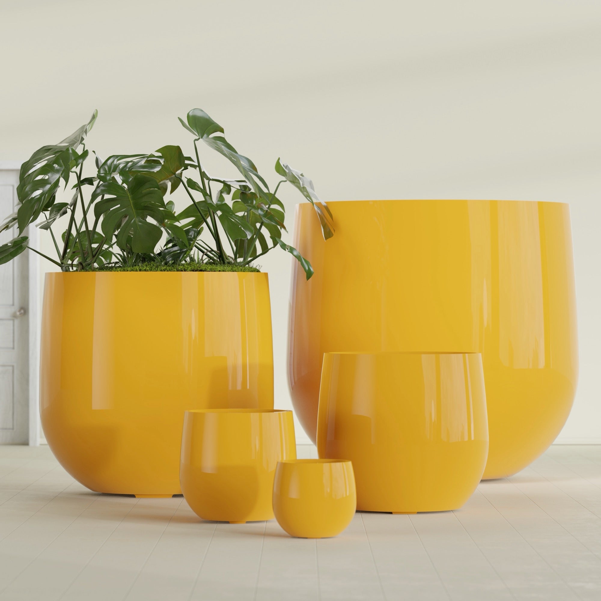 Westfield - 15in diam. x 14in - Gloss Saffron - Gloss Saffron,15 in diam. x 14 in H