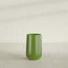 Tall Hayden Medium Round Fiberglass Planter - 12 in x 12 in x 20 in - Satin Green - Satin Green,12 in x 12 in x 20 in