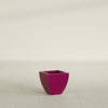 Lima Small Tapered Square Fiberglass Planter - 12 in x 12 in x 12 in - Gloss Eggplant - Gloss Eggplant,12 in x 12 in x 12 in