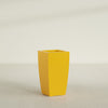 Toulan Large Tall Tapered Square Fiberglass Planter - 16 in x 16 in x 30 in - Gloss Saffron - Gloss Saffron,16 in x 16 in x 30 in