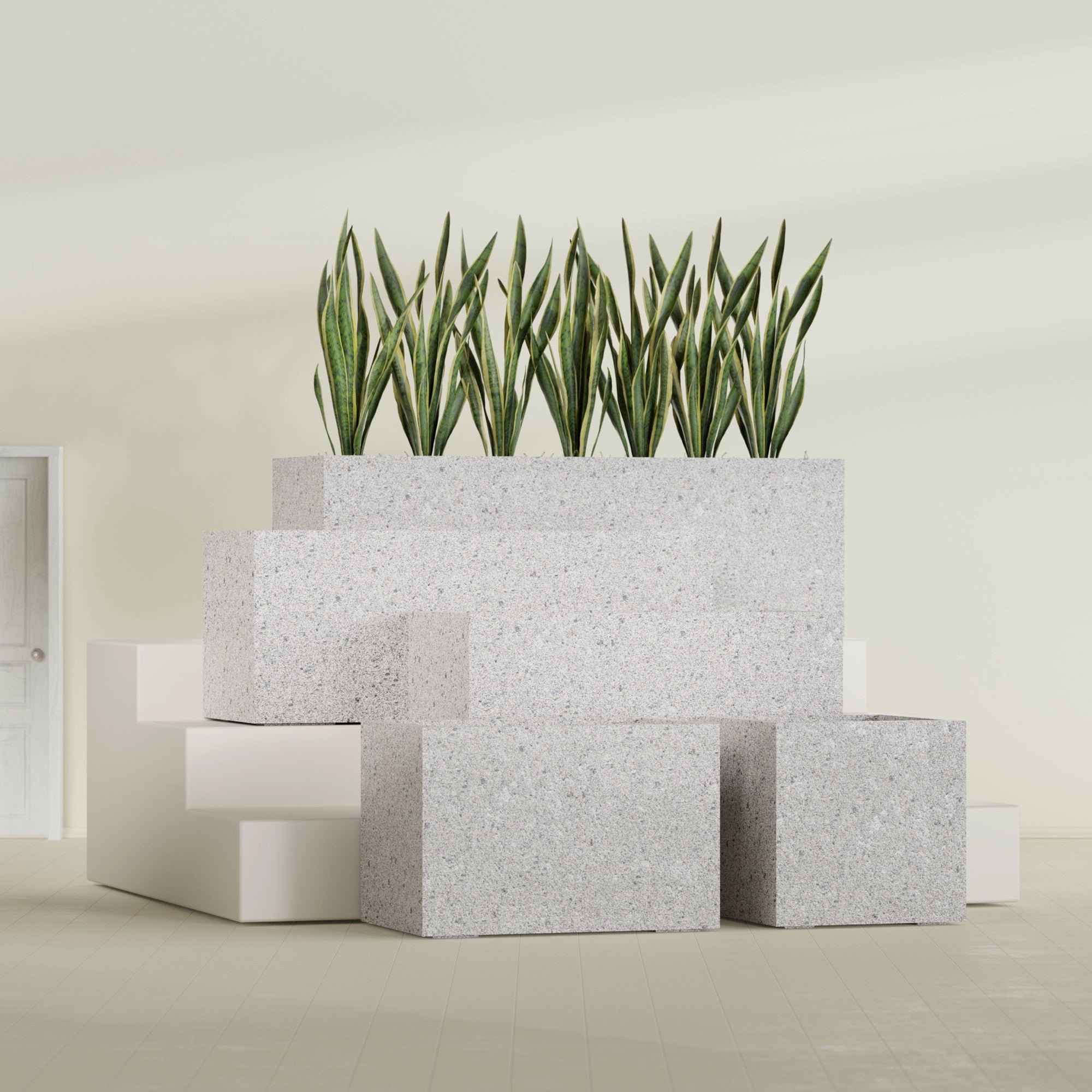 24"-Wide Rectangle - 36in x 24in x 24in - StoneLight - Greystone - StoneLight - Greystone,36 in x 24 in x 24 in