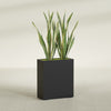 Perth Large Tall Rectangle Fiberglass Planter - 36 in x 16 in x 42 in - Matte Black - Matte Black,36 in x 16 in x 42 in