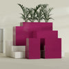 Darwin Extra Large Rectangle Fiberglass Planter - 48 in x 24 in x 42 in - Gloss Eggplant - Gloss Eggplant,48 in x 24 in x 42 in