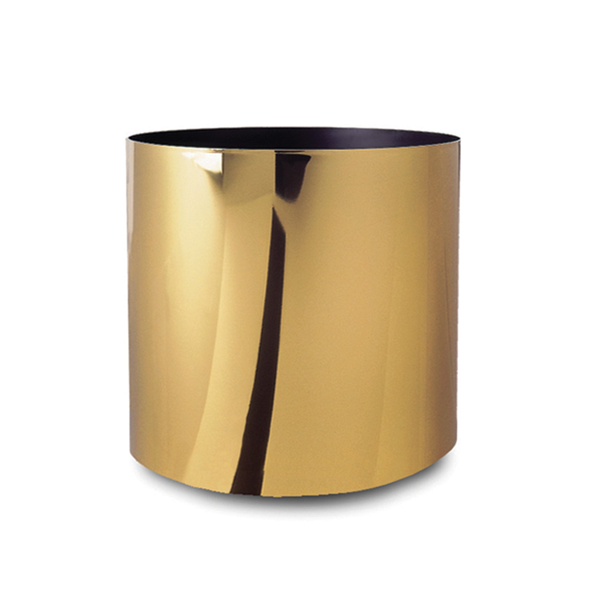 Small Round Metallic Plastic Planter - 16 in x 16 in x 16 in - Reflective Brass - Reflective Brass,16 in x 16 in x 16 in - Reflective Brass,16 in x 16 in x 16 in