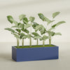 Torino Extra Large Wide Rectangle Fiberglass Planter - 60 in x 24 in x 18 in - Matte Cobalt Blue - Matte Cobalt Blue,60 in x 24 in x 18 in