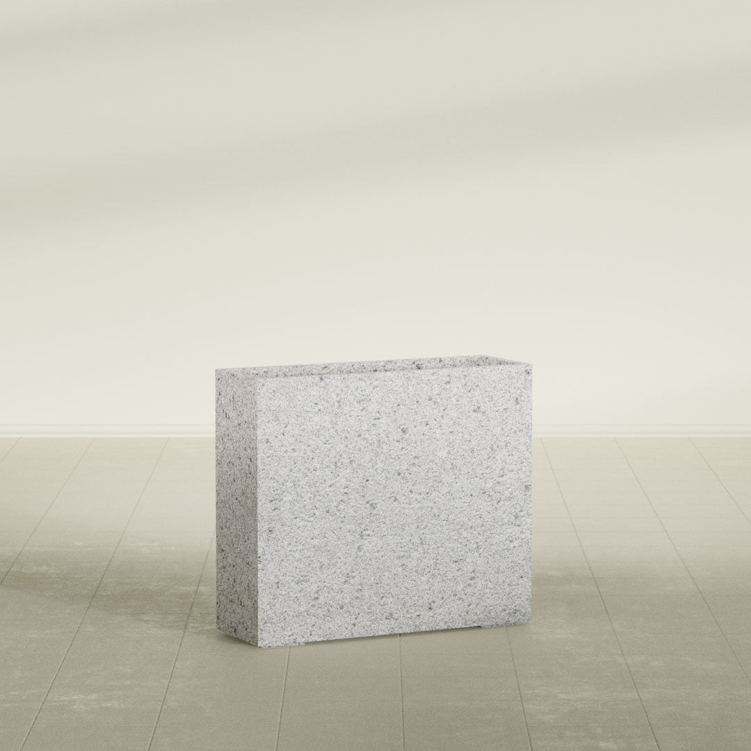 ProTone Fiberglass Premium Finish Extra Large Rectangle Planter - 48 in x 16 in x 42 in - StoneLight - Pearlstone - StoneLight - Pearlstone,48 in x 16 in x 42 in